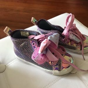 Jojoba girls used lace up sneakers